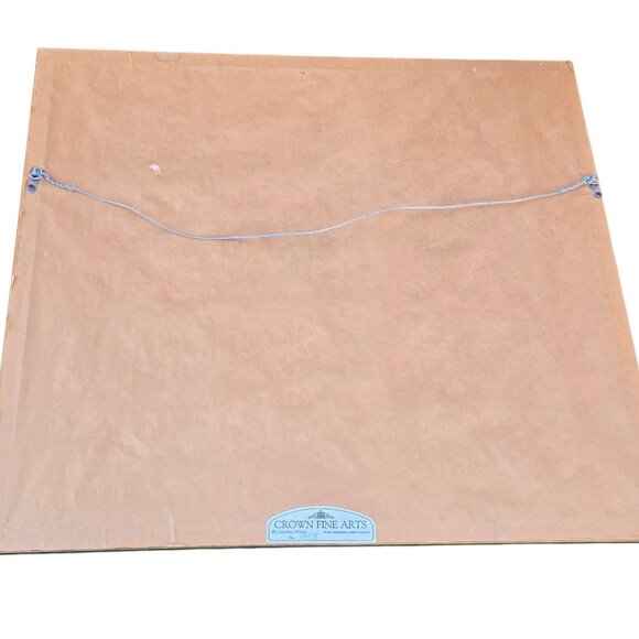 Abstract Mixed Media Art Framed Wall Art Signed 23 x 25 Collage 1990s Decor - Picture 6 of 16